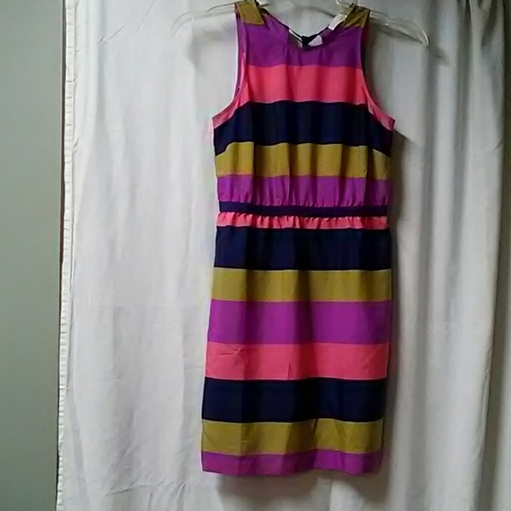 Multi colored stripped dress